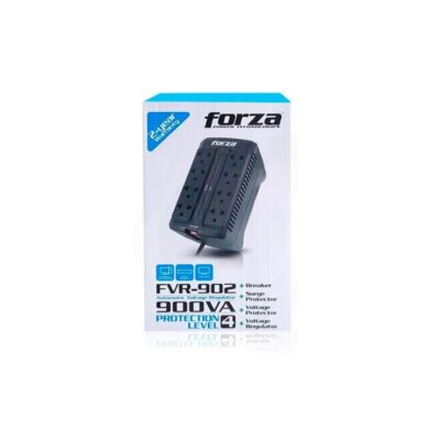 ESTABILIZADOR FORZA FVR-902 / 900VA 8 TOMAS