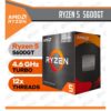 PROCESADOR AMD RYZEN 5 5600GT 3.6GHZ HASTA 4.6GHZ 16MB (100-100001488BOX) AM4, 6 NUCLEOS
