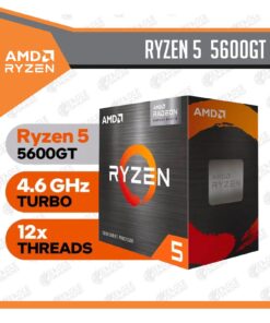 PROCESADOR AMD RYZEN 5 5600GT 3.6GHZ HASTA 4.6GHZ 16MB (100-100001488BOX) AM4, 6 NUCLEOS