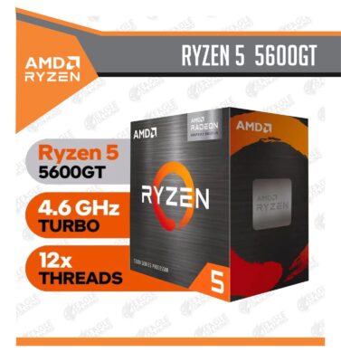 PROCESADOR AMD RYZEN 5 5600GT 3.6GHZ HASTA 4.6GHZ 16MB (100-100001488BOX) AM4, 6 NUCLEOS