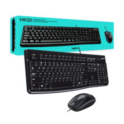 COMBO TECLADO Y MOUSE LOGITECH MK120