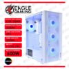 CASE GAMER HALION TORNADO BLANCO, F/600W, 4 COOLERS ARGB, V/TEMPLADO