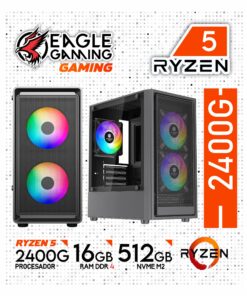 PC GAMER RYZEN 5 2400G, 16 GB DE RAM, SSD 500 GB