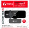CÁMARA WEB 2K TEROS TE-9072 CON OBTURADOR