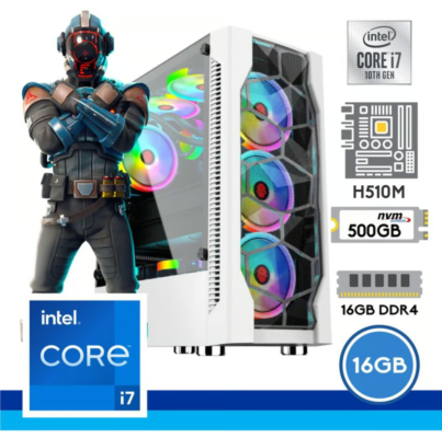 COMPUTADORA INTEL CORE I7 10700, SSD 500GB , RAM 16GB