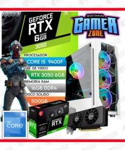 Computadora Gamer CORE I5 9400F RTX 3050 6GB