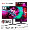 MONITOR LED 27" LG 27GR93U-B ULTRAGEAR 4K UHD, 1MS, 144Hz, HDMI/DP, FREE-SYNC & G-SYNC COMPATIBLE