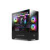 CASE MICRONICS ICUBE MIC GC800-6 BLACK ARGB SIN FUENTE VIDRIO TEMPLADO MID TOWER