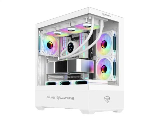 CASE MICRONICS ICUBE MIC GC800-6 WHITE ARGB SIN FUENTE VIDRIO TEMPLADO MID TOWER