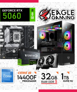 Computadora Gamer Core i5 14400F, Ram 32GB DDR5 , 1TB NVME M2, RTX 5060 8GB