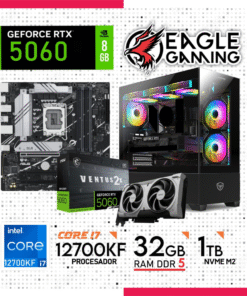 Computadora Gamer Core i7 12700KF, Ram 32GB DDR5 , 1TB NVME M2, RTX 5060 8GB