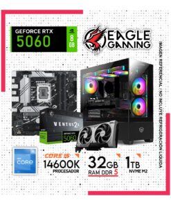 Computadora Gamer Core i5 14600K, Ram 32GB DDR5 , 1TB NVME M2, RTX 5060 8GB