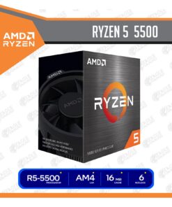 PROCESADOR AMD RYZEN 5 5500 3.6GHZ HASTA 4.2GHZ 16MB (100-100000457BOX) AM4, 6 NUCLEOS