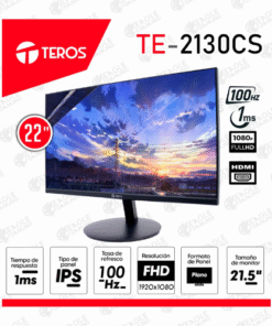 Monitor TEROS 2130CS, 21.5" FHD IPS, Plano, HDMI, VGA, VESA