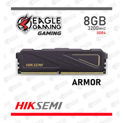 Memoria HIKSEMI ARMOR 8GB DDR4-3200MHz PC4-25600, CL18, 1.35V, UDIMM, Negro