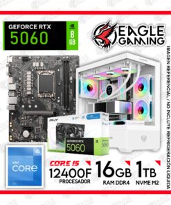 COMPUTADORA GAMER CORE I5 12400F ,RTX 5060 8GB , 1TB NVME M2, 16GB RAM DDR4