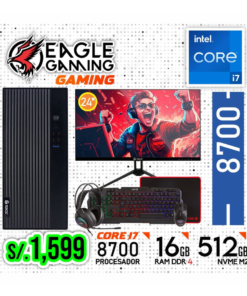 PC COMPLETA GAMING, INTEL CORE i7 8700, MONITOR 24”