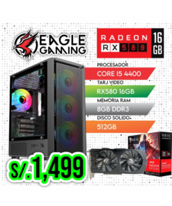 PC COMPLETA GAMING, INTEL CORE i5 4440, RX 580 16GB