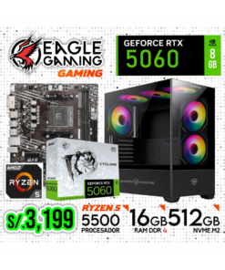 PC COMPLETA GAMING, RYZEN 5 5500, RTX 5060 8GB