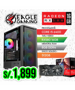 PC COMPLETA GAMING, INTEL CORE i5 6400, RX 580 16GB