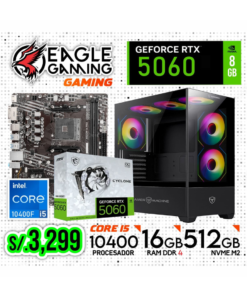 PC COMPLETA GAMING, INTEL CORE i5 10400F, RTX 5060 8GB