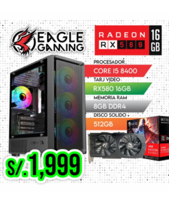 PC COMPLETA GAMING, INTEL CORE i5 8400, RX 580 16GB