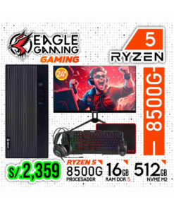 PC COMPLETA GAMING, RYZEN 5 8500G, MONITOR 24”