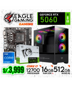 PC COMPLETA GAMING, INTEL CORE i7 12700F, RTX 5060 8GB