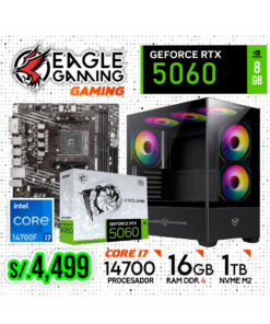 PC COMPLETA GAMING INTEL CORE i7 14700F, RTX 5060 8GB