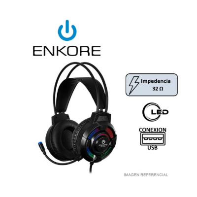AUDÍFONOS  ENKORE ACTIVE 5.1 EKHG 1004U (NEGRO)