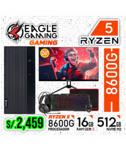 PC COMPLETA GAMING, RYZEN 5 8600G, MONITOR 24”