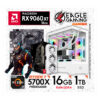 PC Gamer AMD RYZEN 7 5700X 5ª Gen + RAM 16GB DDR4 + SSD 1TB + RX 9060XT 16GB