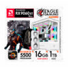 PC Gamer AMD RYZEN 5 5500 5ª Gen + RAM 16GB DDR4 + SSD 1TB + RX 9060XT 16GB