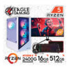 PC GAMER RYZEN 5 2400G RAM 16GB + SSD 500GB + GRAFICA VEGA 11 2GB + MONITOR 24" + KIT