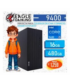 PC DE OFICINA INTEL CORE I5 9400 + 16GB RAM DDR4 + SSD 480GB