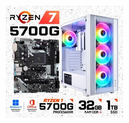 PC GAMER AMD RYZEN 7 5700G | 32GB RAM DDR4 | 1TB SSD