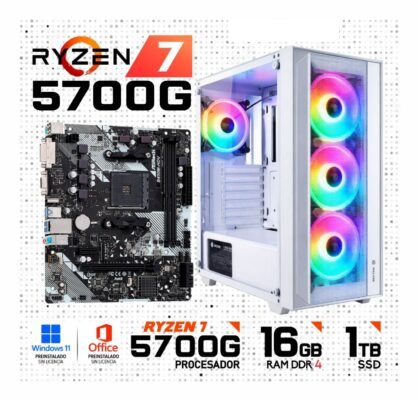 PC GAMER AMD RYZEN 7 5700G | 16GB RAM DDR4 | 1TB SSD